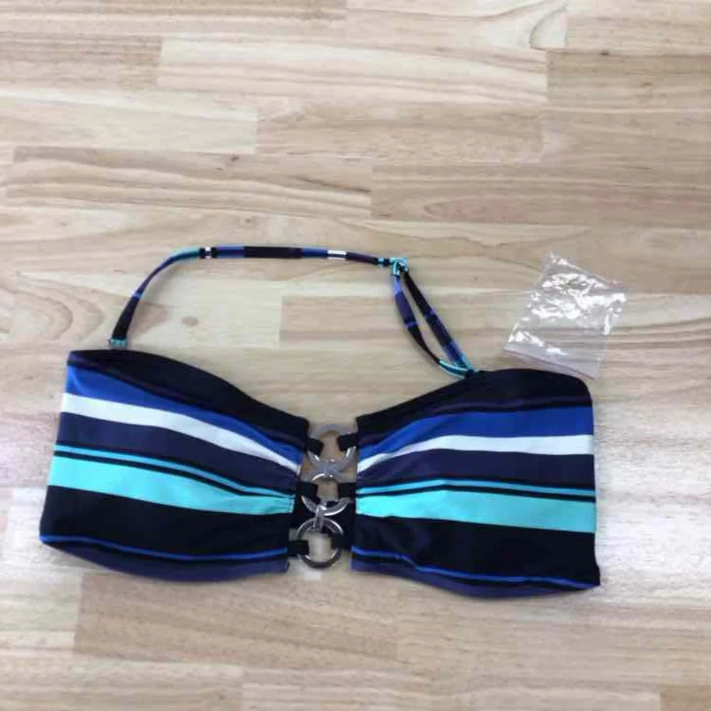 Michael Kors Size L Bandeau Ring Bikini Top